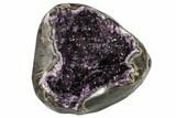 Purple Amethyst Geode with Polished Face - Uruguay #113868-1